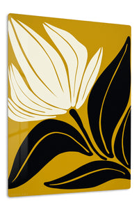 Midnight Botanical Silhouette premium metal wall art – front view