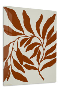 Rust Botanical Silhouette premium metal wall art – front view