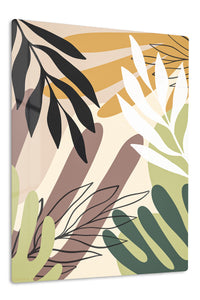 Sunlit Tropical Foliage premium metal wall art – front view