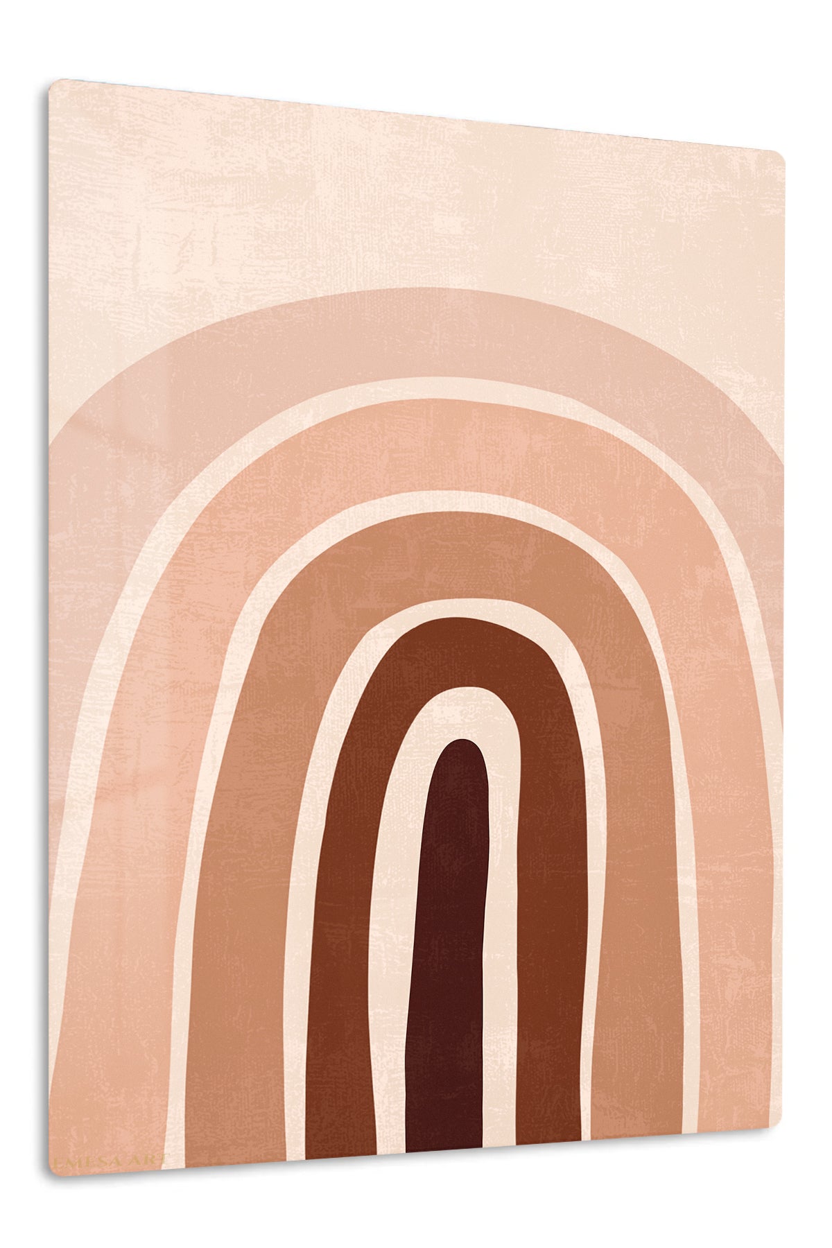 Terracotta Archway premium metal wall art – front view
