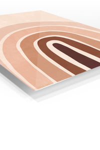 Terracotta Archway premium metal wall art – angled view