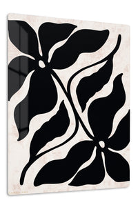 Midnight Botanical Silhouettes premium metal wall art – front view