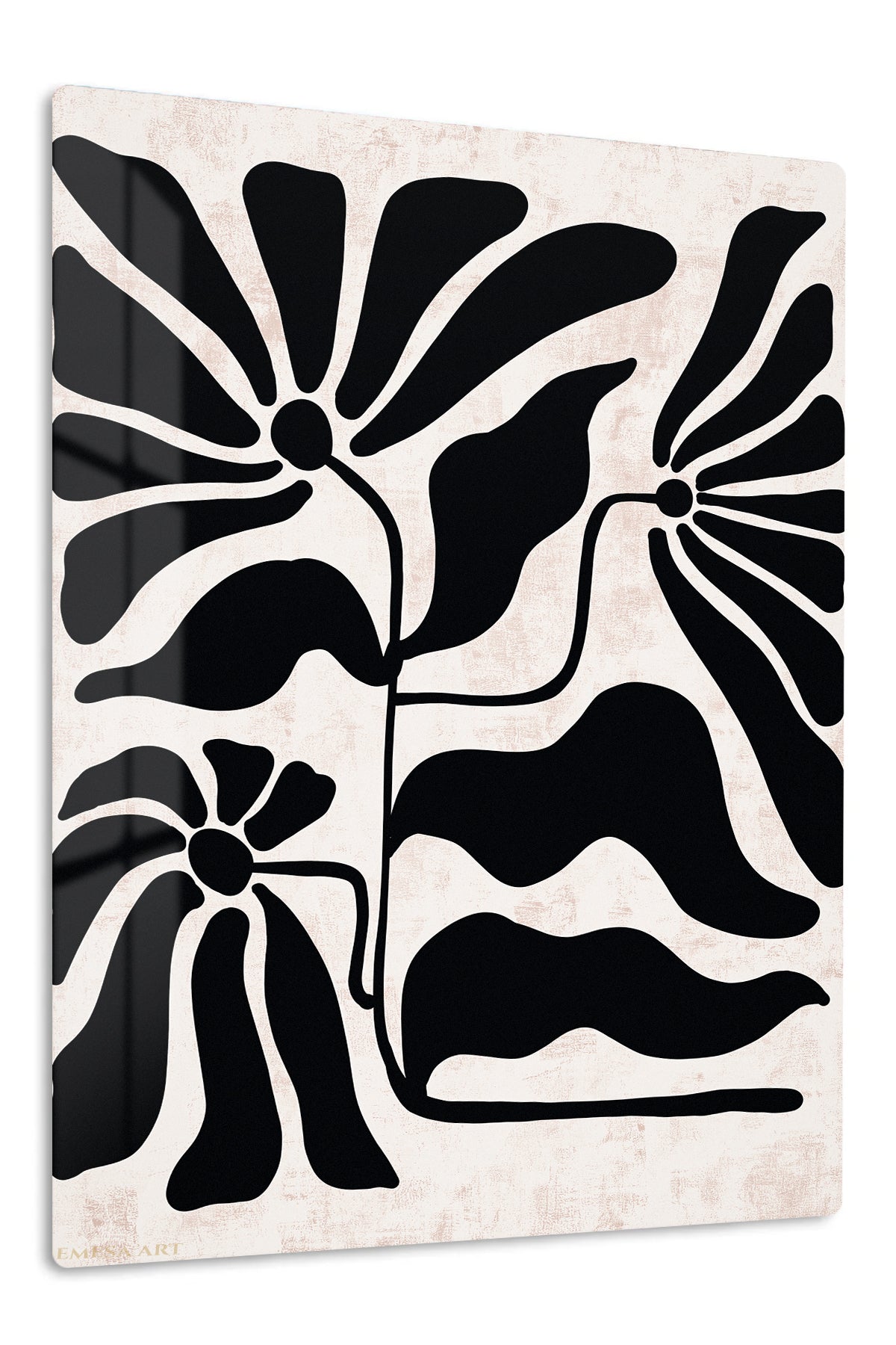 Bold Botanical Silhouettes premium metal wall art – front view