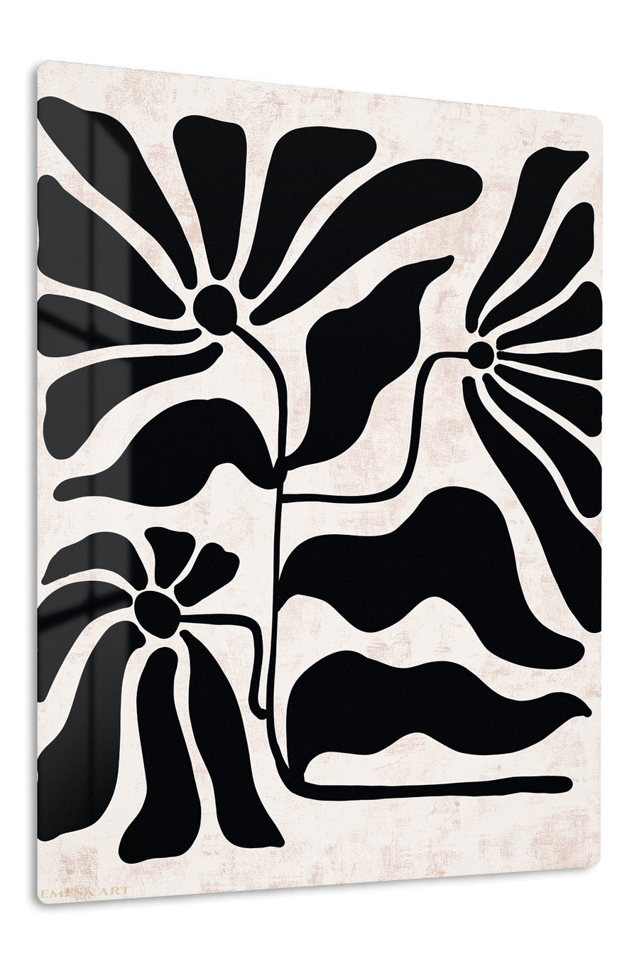 Bold Botanical Silhouettes premium metal wall art – front view