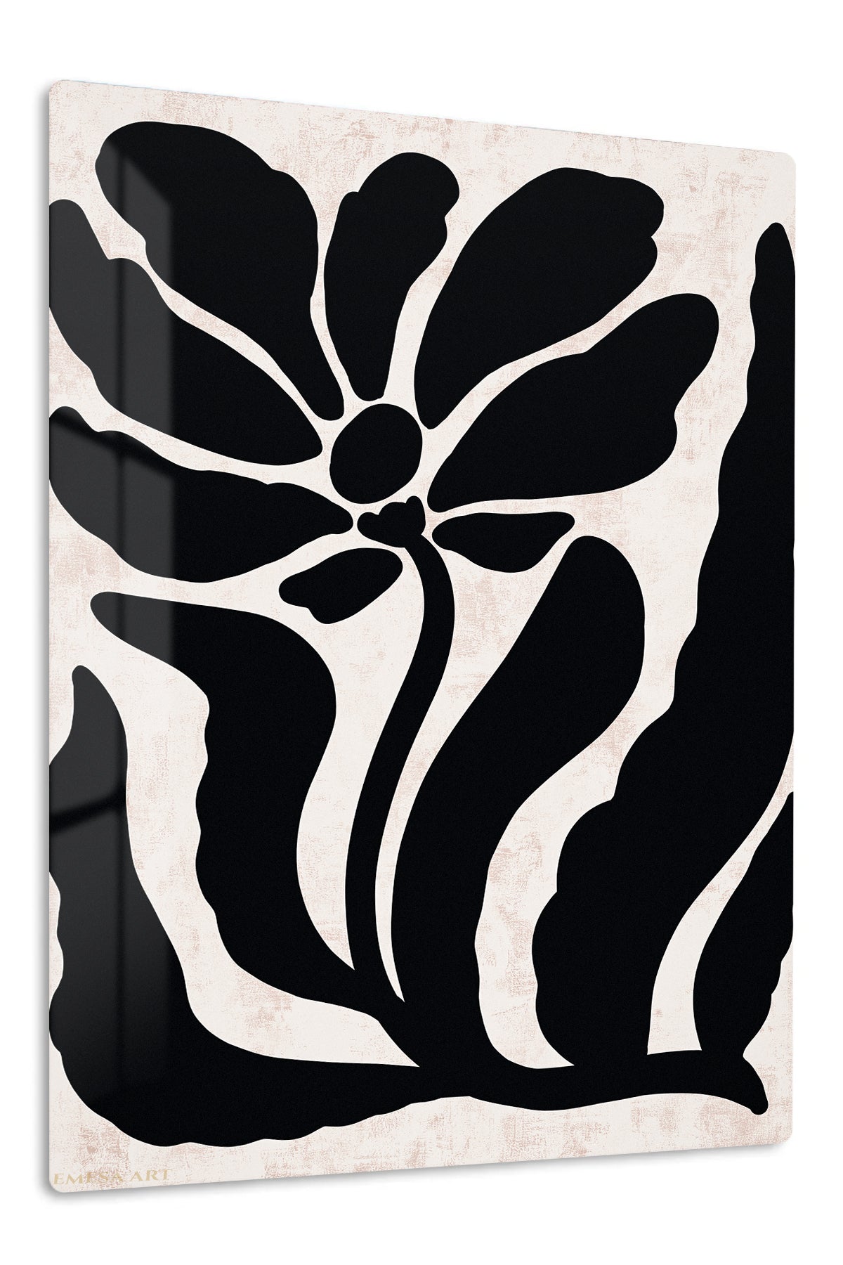 Midnight Botanical Silhouette premium metal wall art – front view