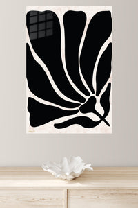 Black Organic Forms metal wall art displayed in a modern interior