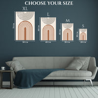 Boho Abstract Arches Metal Wall Art | EMESA ART