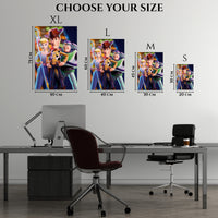 Toy Story Woody Buzz & Bo Peep Metal Wall Art | EMESA ART