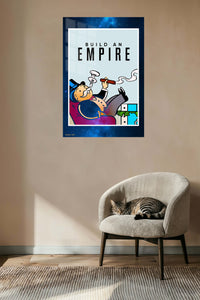 Build an Empire metal wall art displayed in a contemporary living space