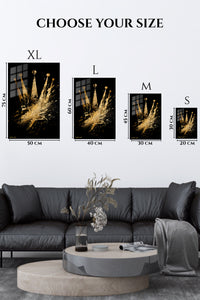 EMESA metal wall art size comparison guide for Golden Crown Rising