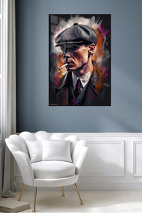 Grit and Grace Portrait metal wall art displayed in a contemporary living space