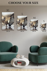 EMESA metal wall art size comparison guide for Shared Water, Shared Strength