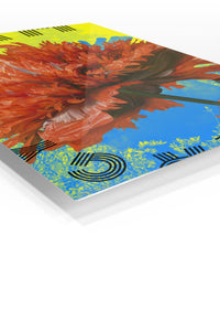 I Am Art Floral Statement premium metal wall art – angled view