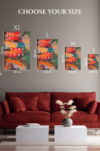 EMESA metal wall art size comparison guide for Create More Consume Less