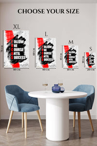 EMESA metal wall art size comparison guide for Focus on Success