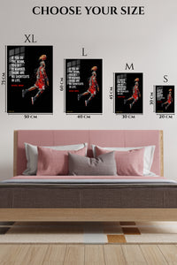 EMESA metal wall art size comparison guide for No Shortcuts Basketball Motivation