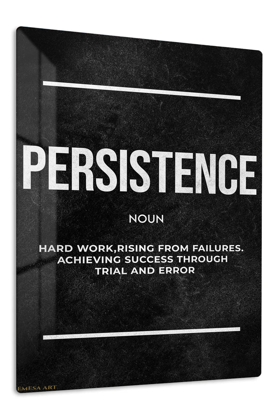 Persistence Through Trial and Error premium metal wall art – front view