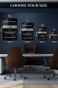 EMESA metal wall art size comparison guide for Persistence Through Trial and Error