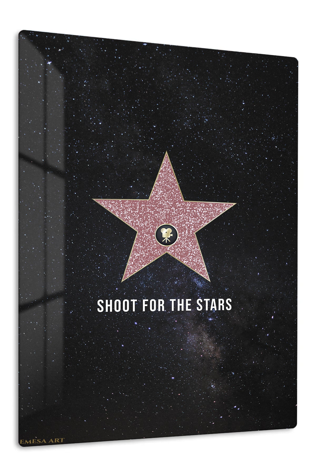 Shoot for the Stars premium metal wall art – front view