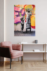 Crown of Imagination metal wall art displayed in a contemporary living space