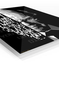 Find a Way Motivational Portrait premium metal wall art – angled view