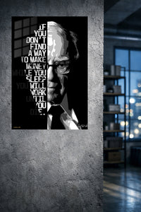 Find a Way Motivational Portrait metal wall art displayed in a modern interior