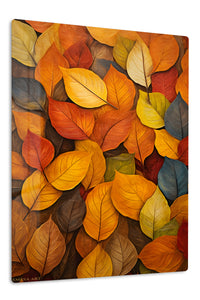 Autumn Leaf Tapestry premium metal wall art – front view
