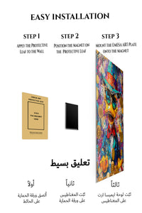 Magnetic mounting installation guide for Pop Art Money Duck metal wall art